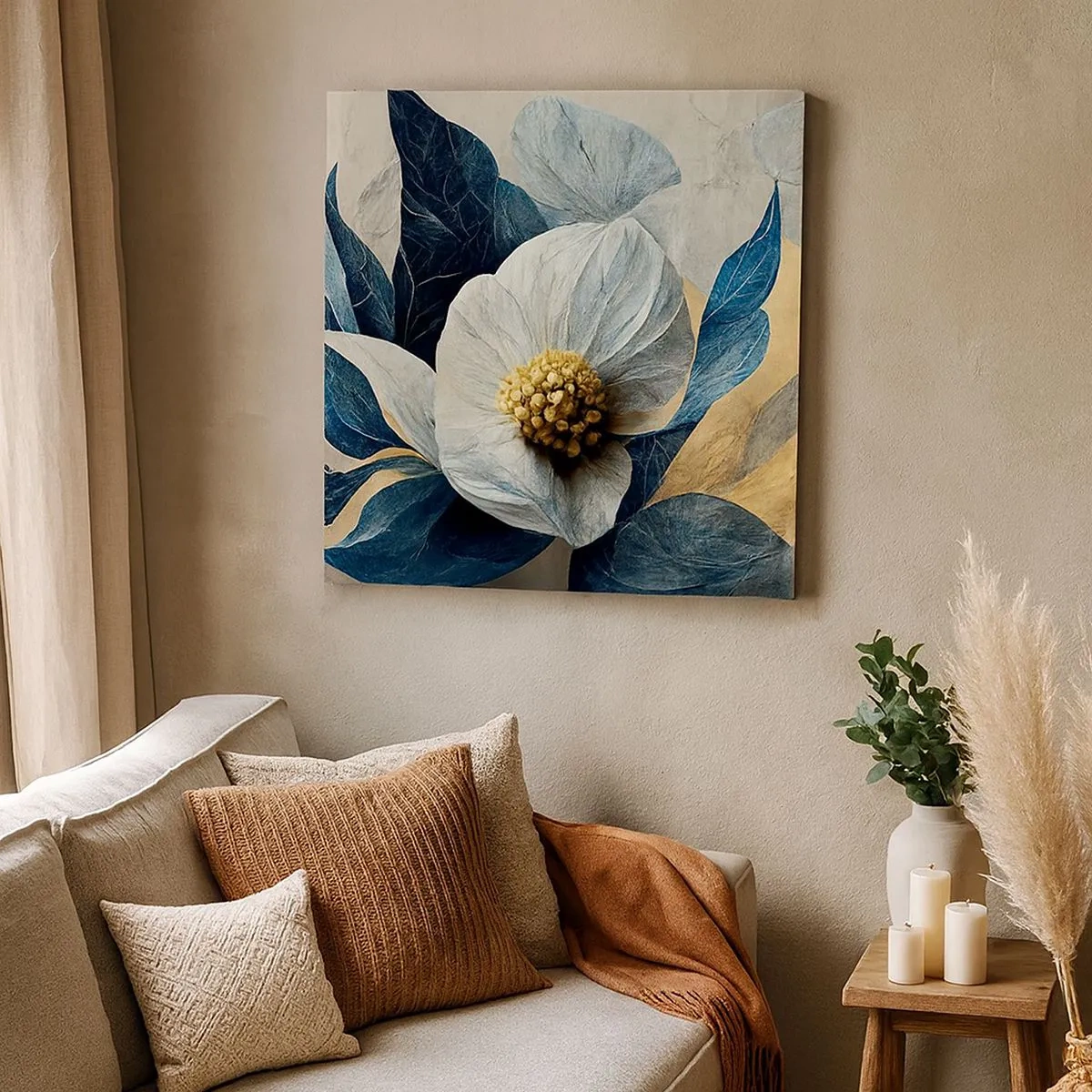 Lærredstryk - Billede på lærred - Har et hjerte af guld - 30x30 cm