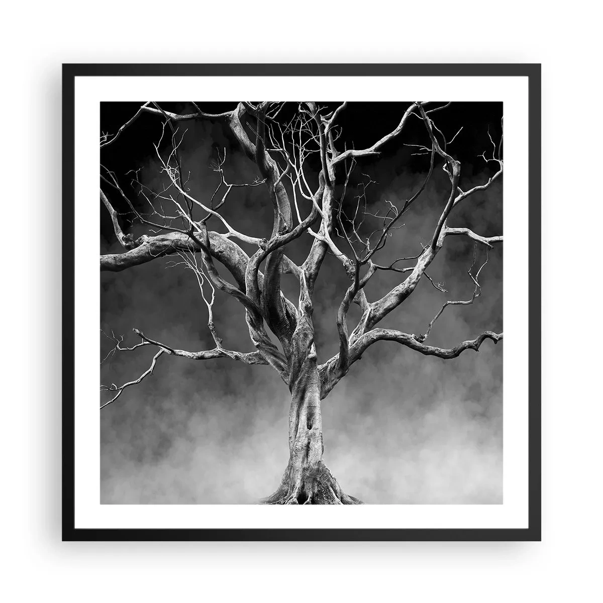 Plakat i sort ramme - Primær og hellig - 60x60 cm