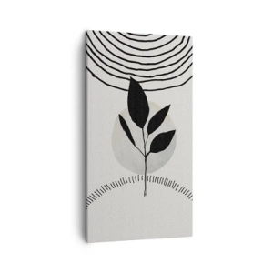 Lærredstryk - Billede på lærred - Komposition: naturens ritualer - 45x80 cm