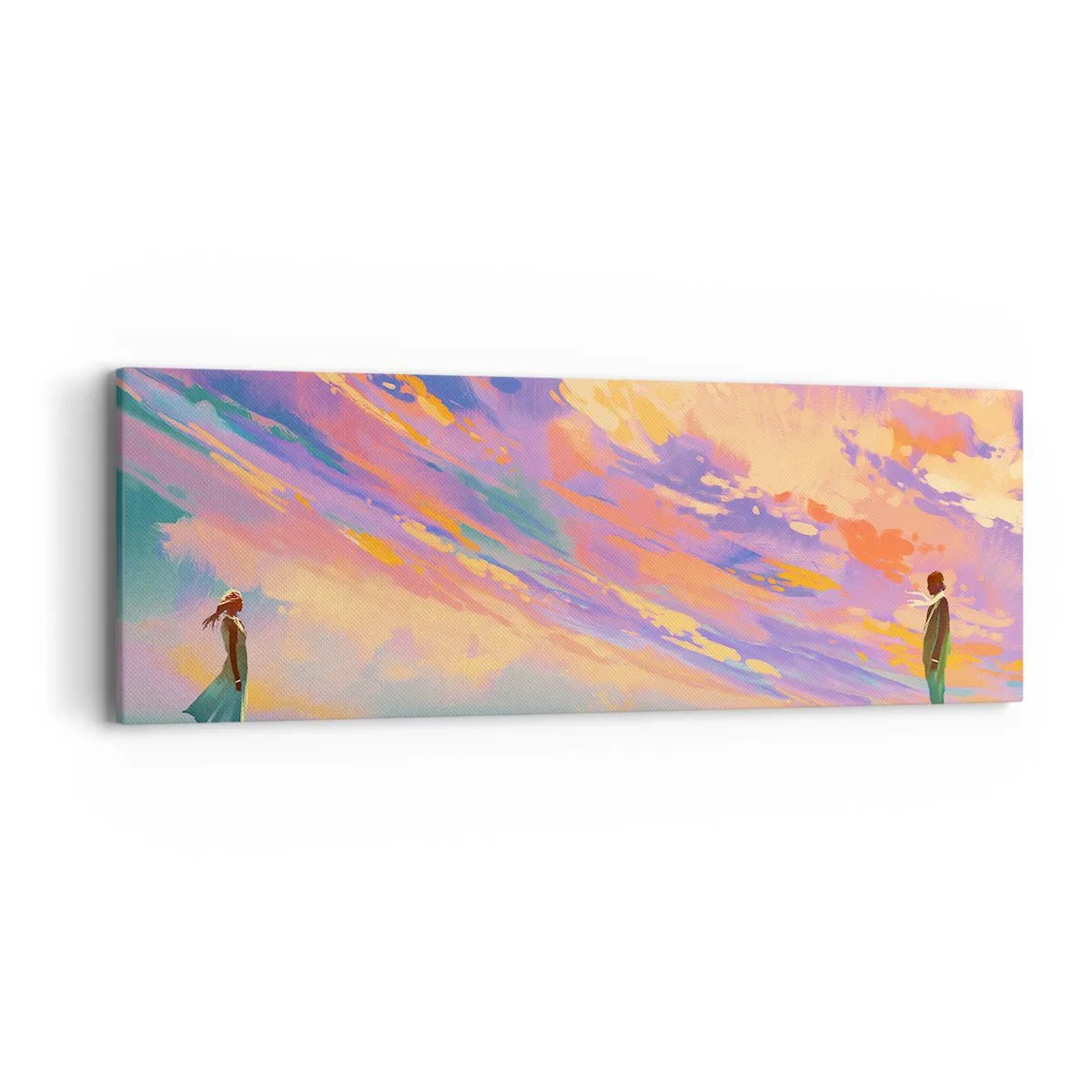 Lærredstryk - Billede på lærred - Tiltrækningskraft - 90x30 cm