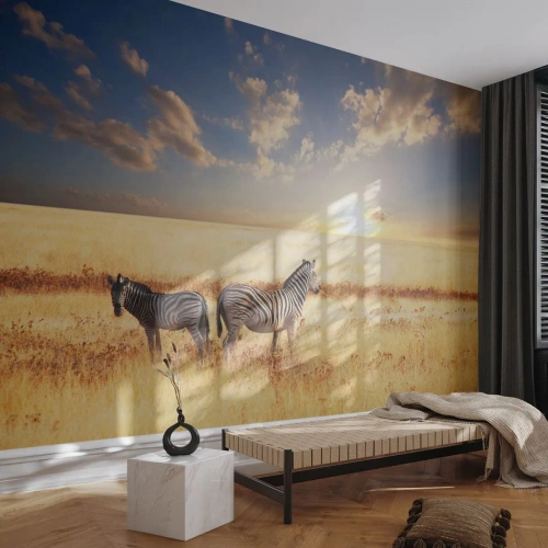 Fototapet Standard Eco - Gå væk, forstyrr ikke freden - Dyr, Ribben, Safari - 200x140 cm