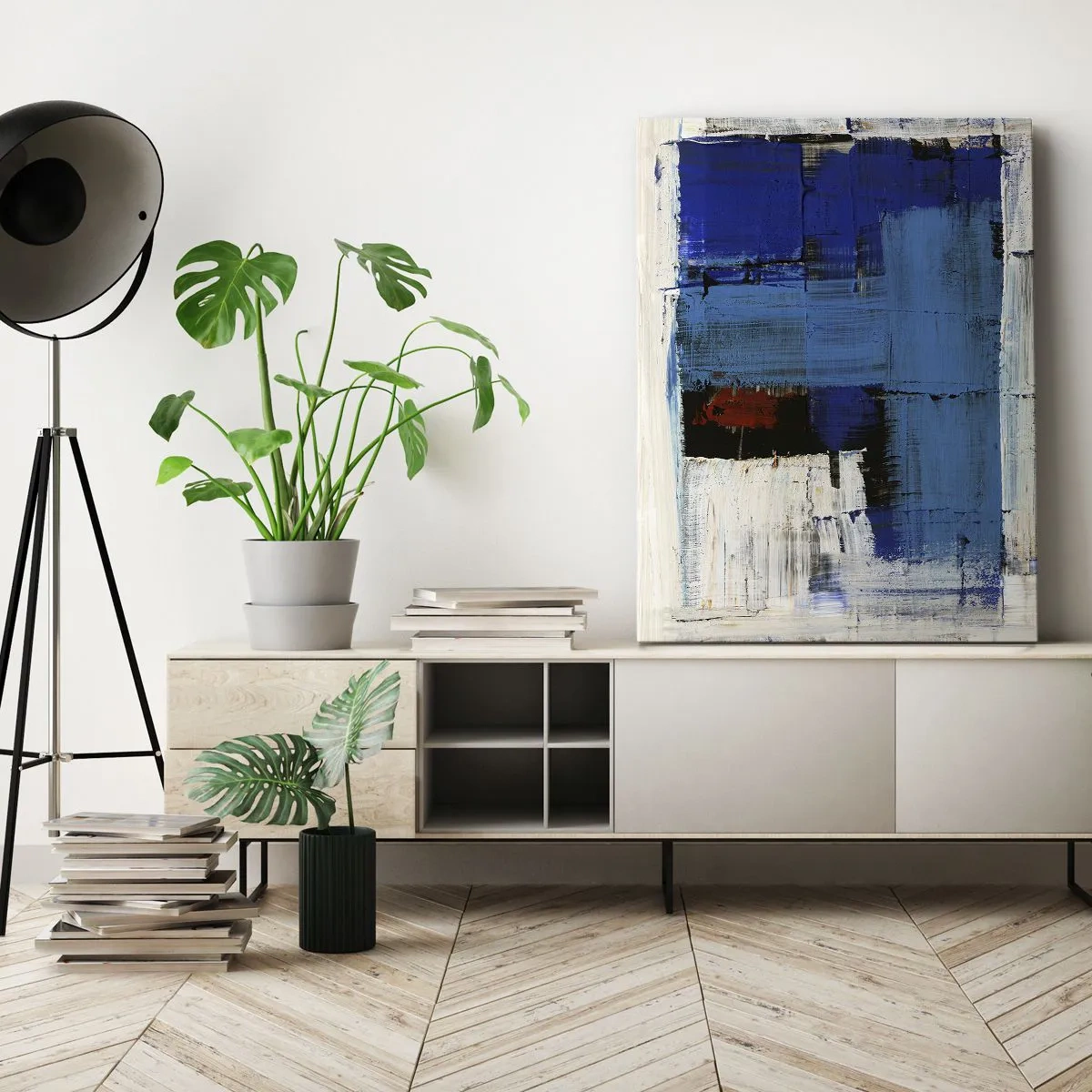Lærredstryk - Billede på lærred - Det blås hemmelighed - 50x70 cm