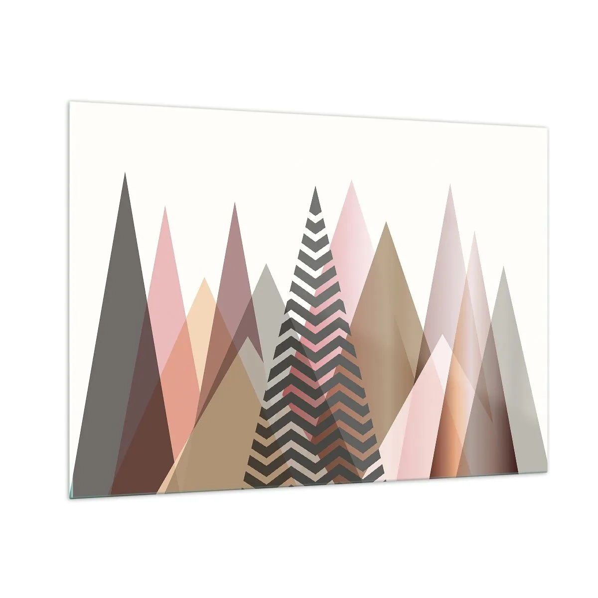 Billede på glas - Pyramide udsigt - 100x70 cm