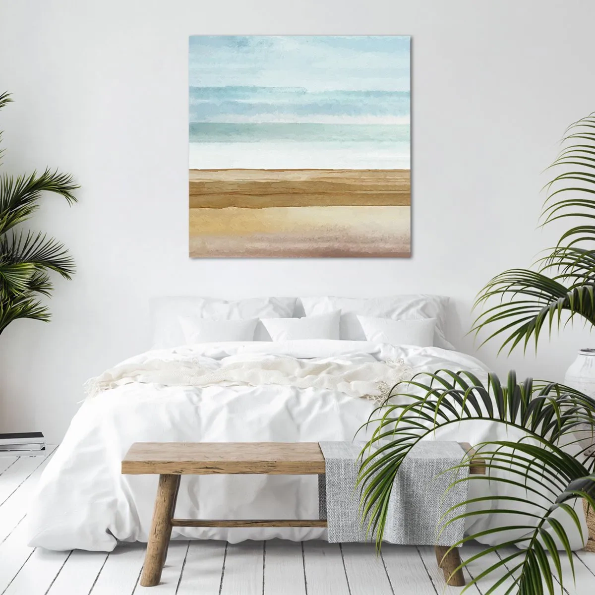 Lærredstryk - Billede på lærred - Trøst - 70x70 cm