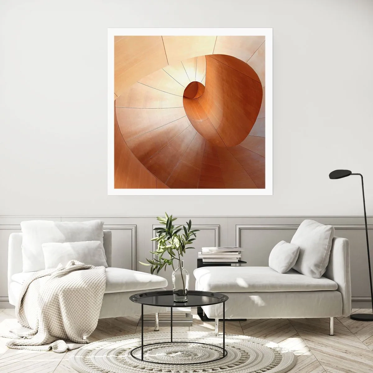 Plakat - Arkitektonisk serpentin - 30x30 cm