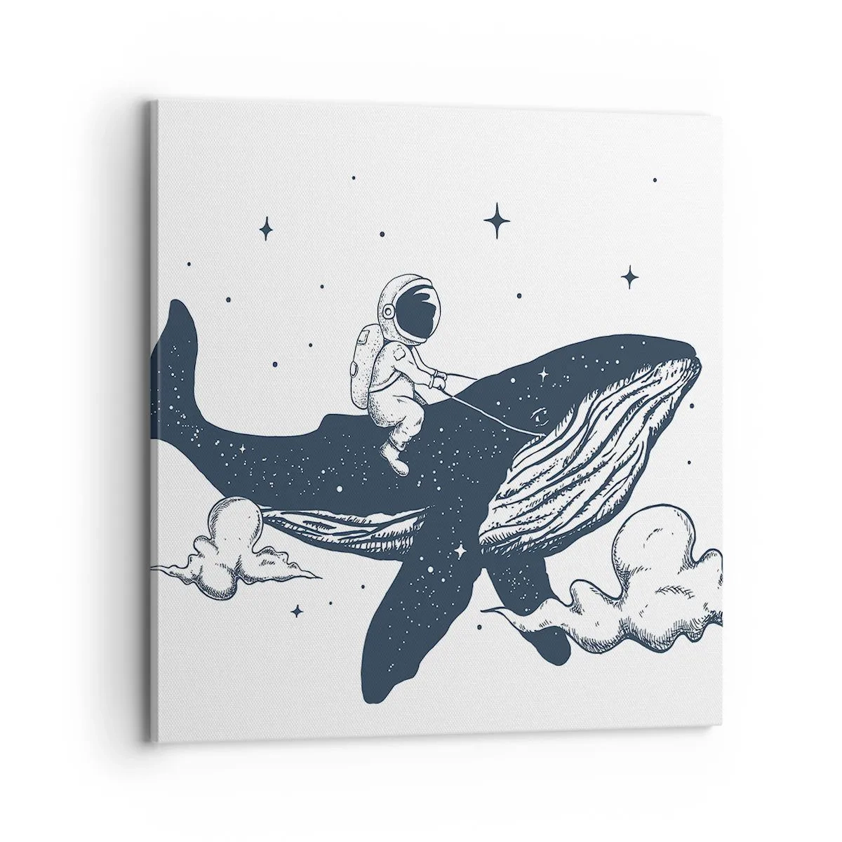 Lærredstryk - Billede på lærred - Et kosmisk eventyr - 70x70 cm