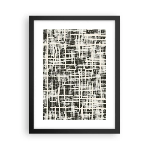 Plakat i sort ramme - En sammensætning vævet - 30x40 cm