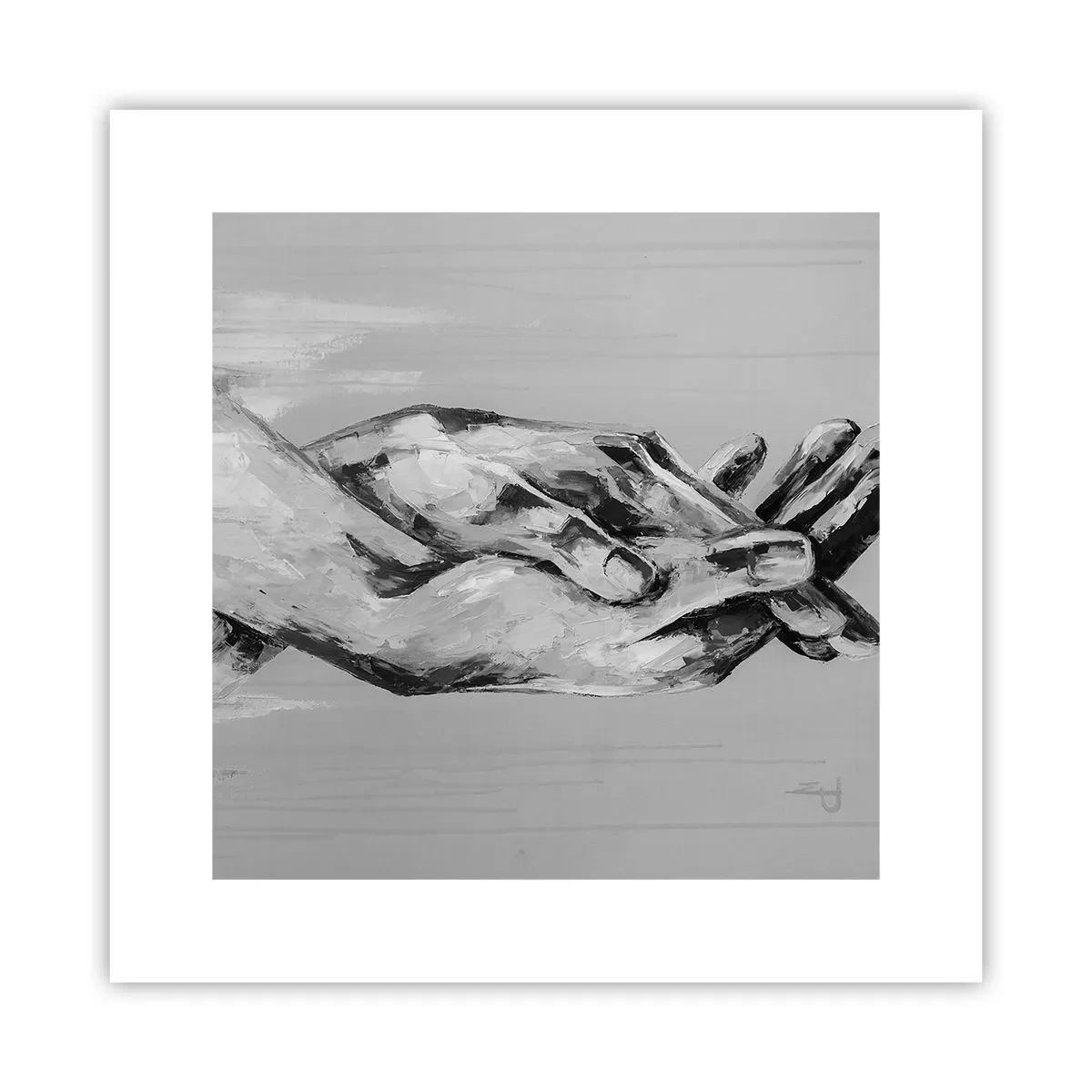 Plakat - Begyndelsen ... - 30x30 cm