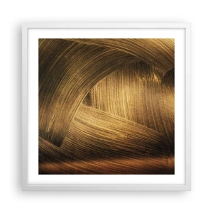 Plakat i hvid ramme - I den gyldne labyrint - 50x50 cm