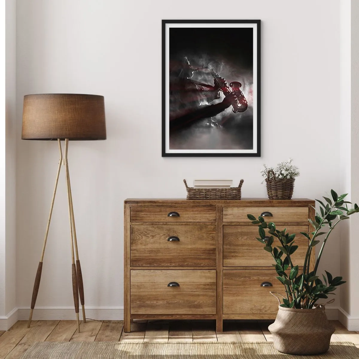 Plakat i sort ramme - I jazzens dampe - 40x50 cm