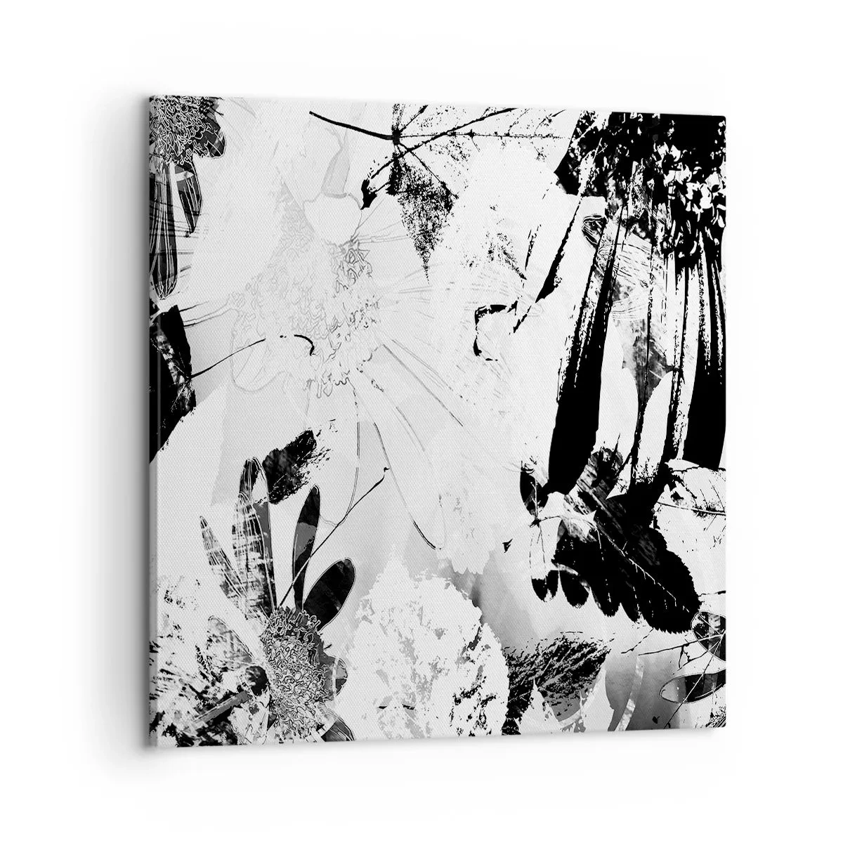 Lærredstryk - Billede på lærred - Efterår i det negative - 60x60 cm