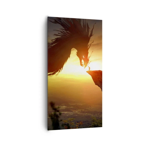 Lærredstryk - Billede på lærred - Dragedræber - 65x120 cm