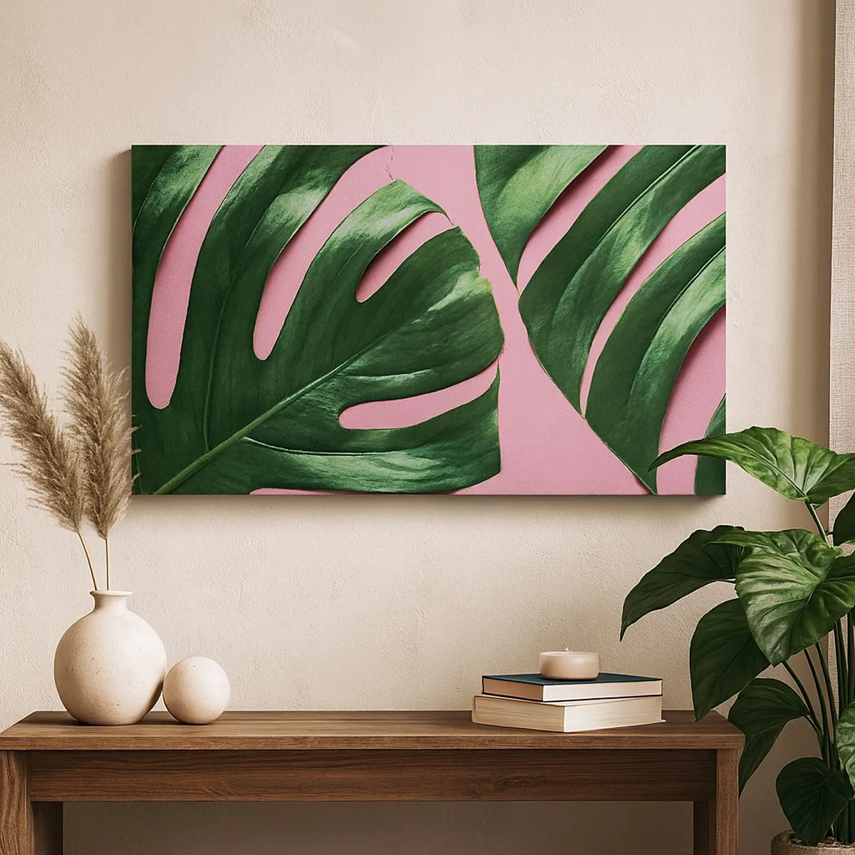 Lærredstryk - Billede på lærred - Grønt rendez-vous - 30x30 cm