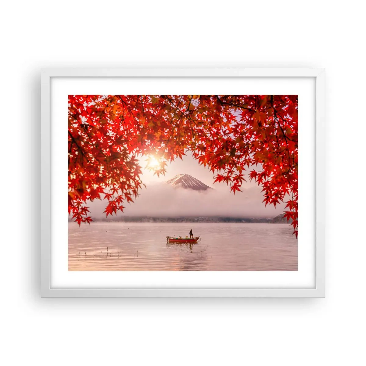 Plakat i hvid ramme - I en japansk atmosfære - 50x40 cm