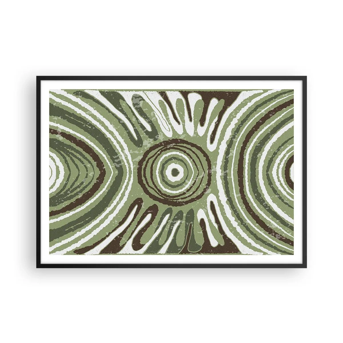 Plakat i sort ramme - Eksplosion af følelser - 100x70 cm