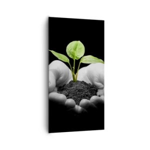 Lærredstryk - Billede på lærred - Jeg elsker naturen, jeg beskytter den - 65x120 cm