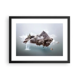 Plakat i sort ramme - Set gennem en surrealists øjne - 40x30 cm