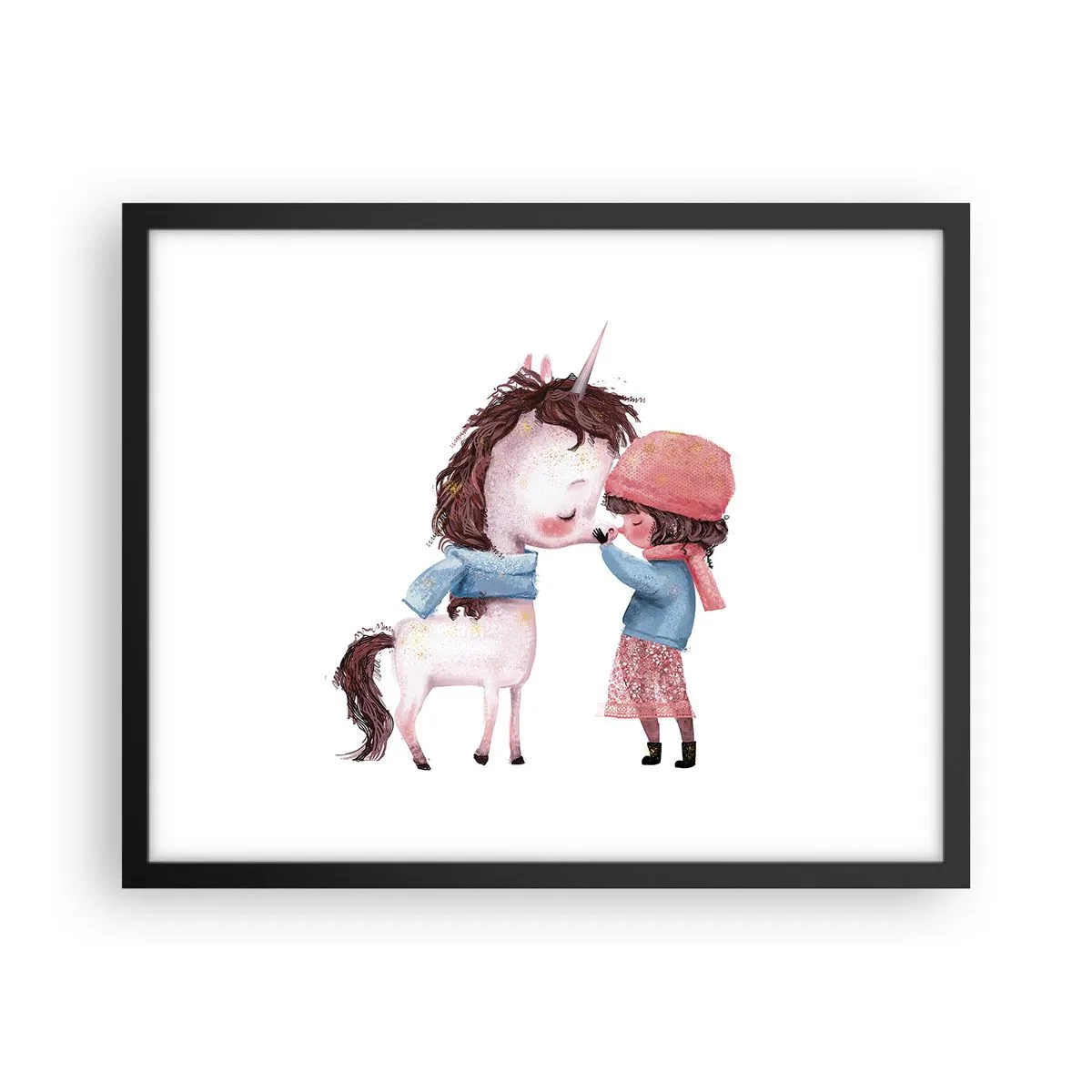 Plakat i sort ramme - En vinterhistorie - 50x40 cm