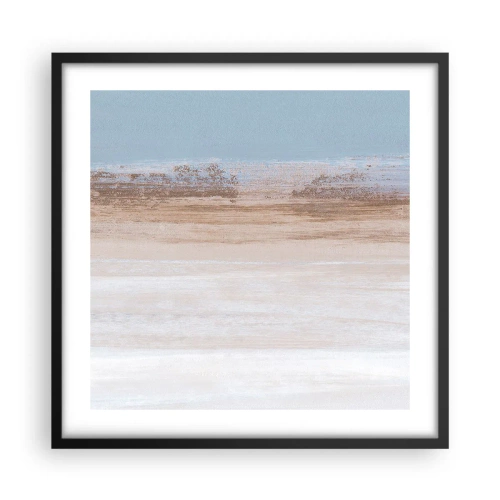 Plakat i sort ramme - Tvetydigt landskab - 50x50 cm
