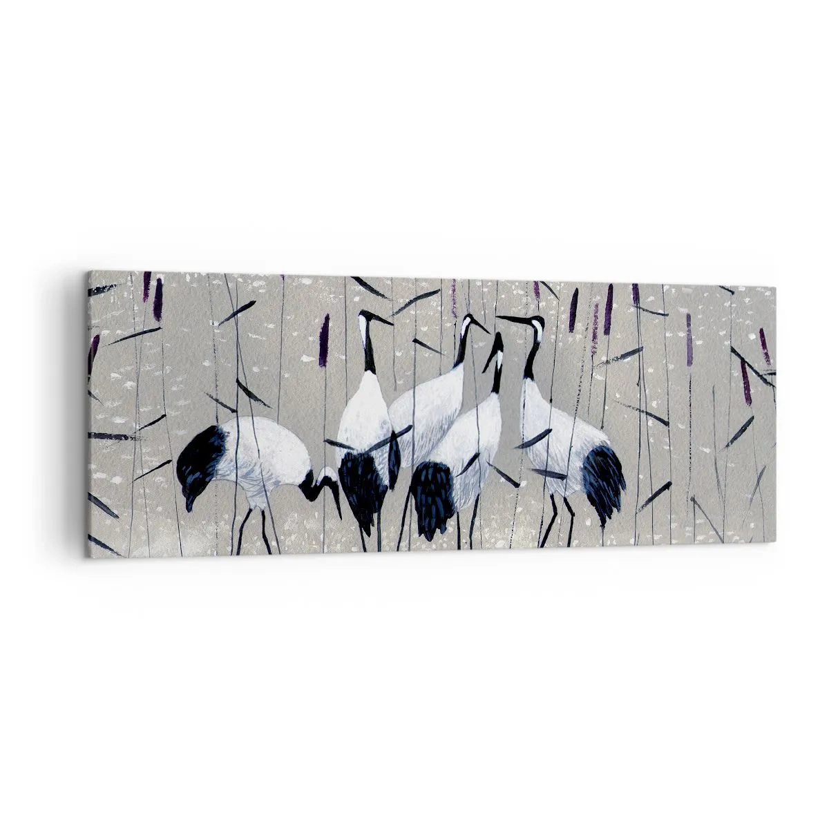 Lærredstryk - Billede på lærred - Blandt sine egne - 140x50 cm