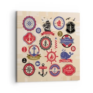 Lærredstryk - Billede på lærred - Sejlsportsbroderskab - 70x70 cm