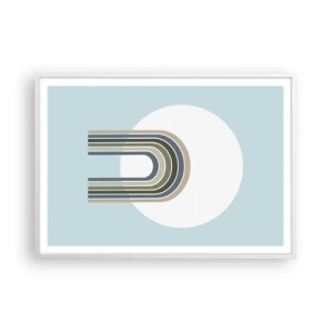 Plakat i hvid ramme - Uimodståelig tiltrækningskraft - 100x70 cm