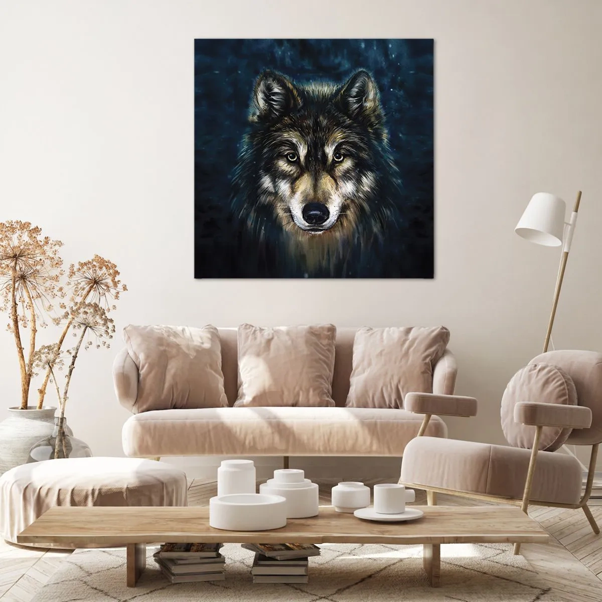 Lærredstryk - Billede på lærred - Alfa? Og omega - 70x70 cm