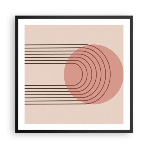 Plakat i sort ramme - Uimodståelig tiltrækningskraft - 60x60 cm