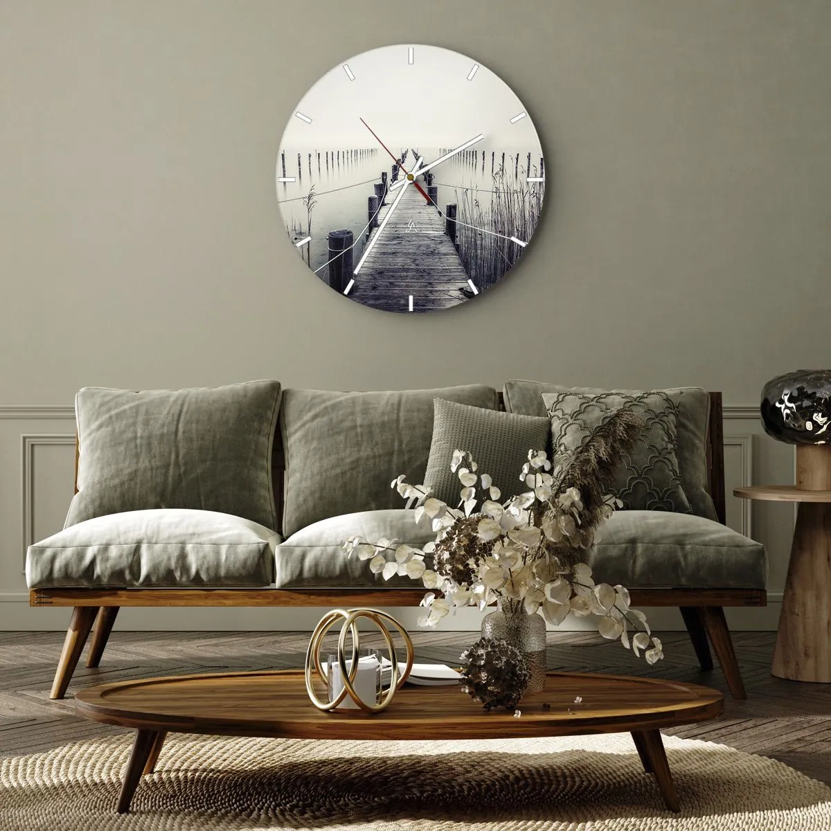 Vægur, Uret - Fordyb dig i fred - 40x40 cm