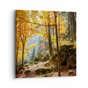 Lærredstryk - Billede på lærred - Tid til at slappe af - 40x40 cm