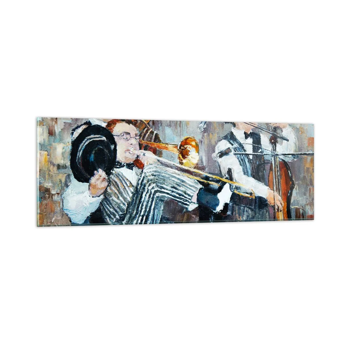 Billede på glas - Alt det jazz - 90x30 cm