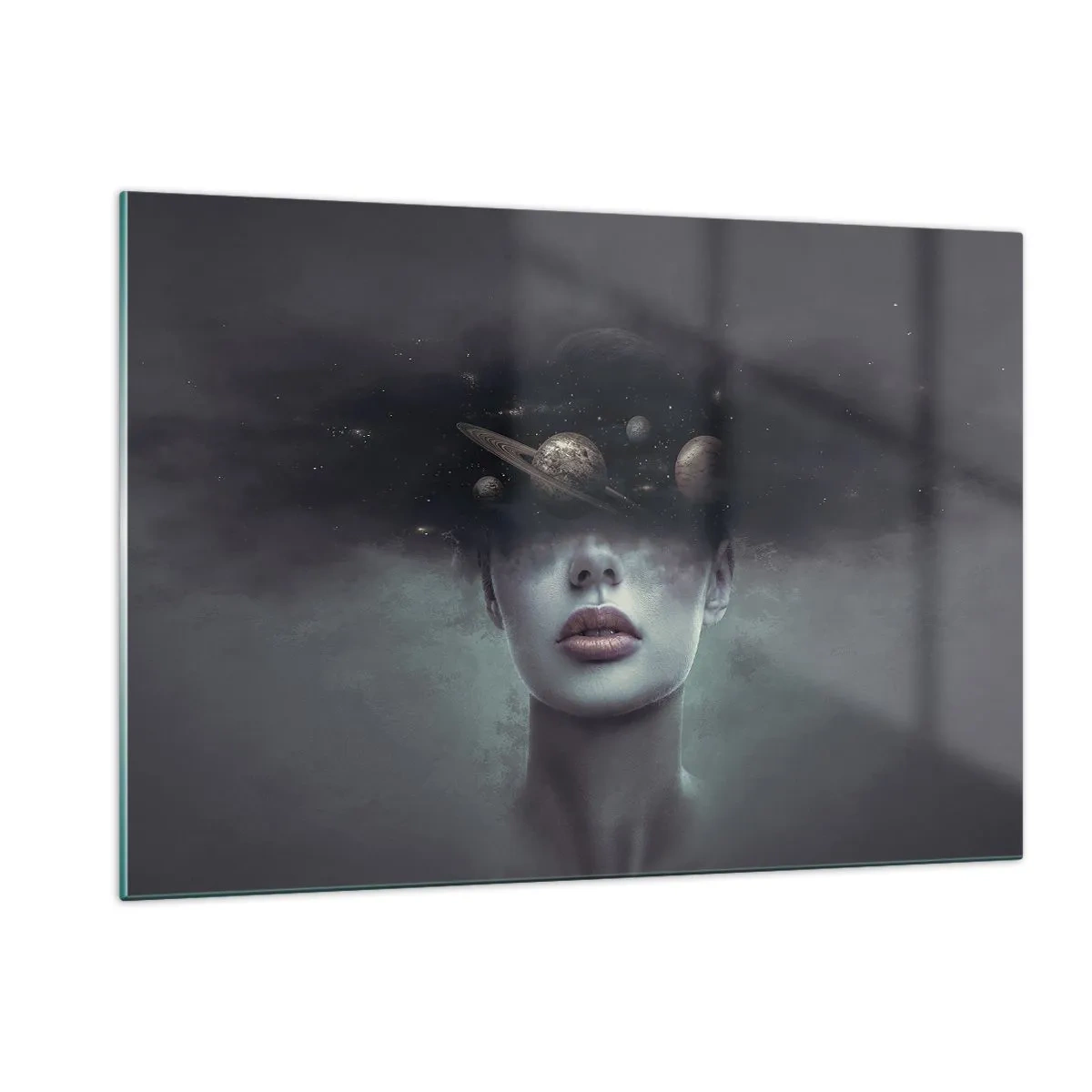 Billede på glas - Og planeterne er ved at gå amok... - 120x80 cm