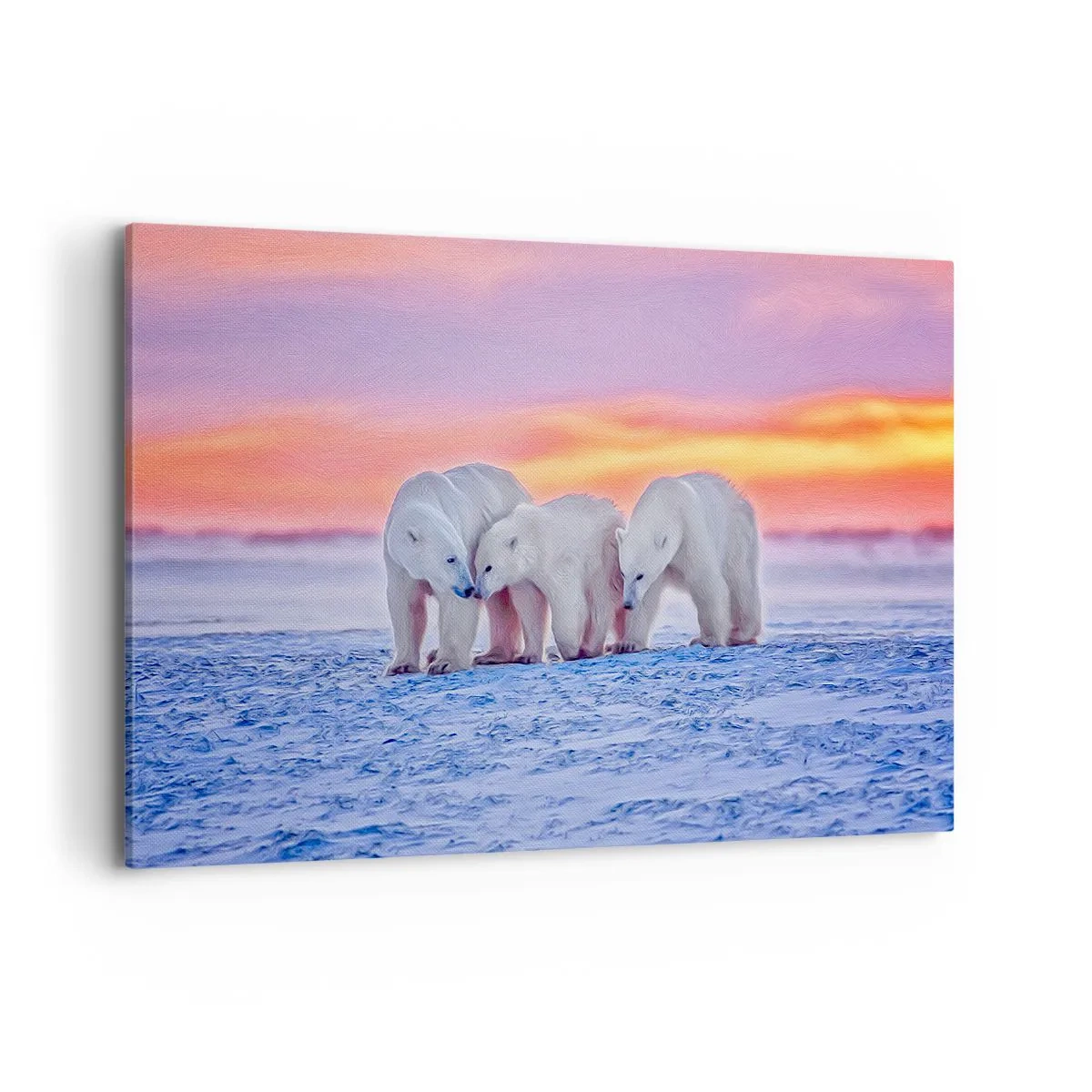 Lærredstryk - Billede på lærred - Familievarme er nok - 120x80 cm