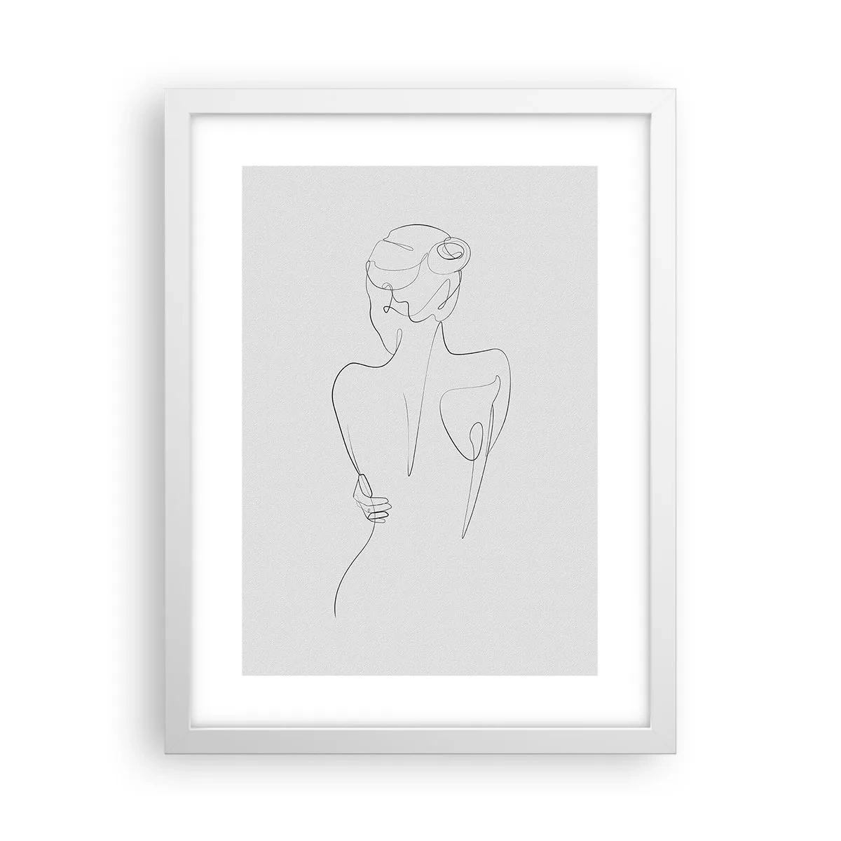 Plakat i hvid ramme - Kroppens musik - 30x40 cm