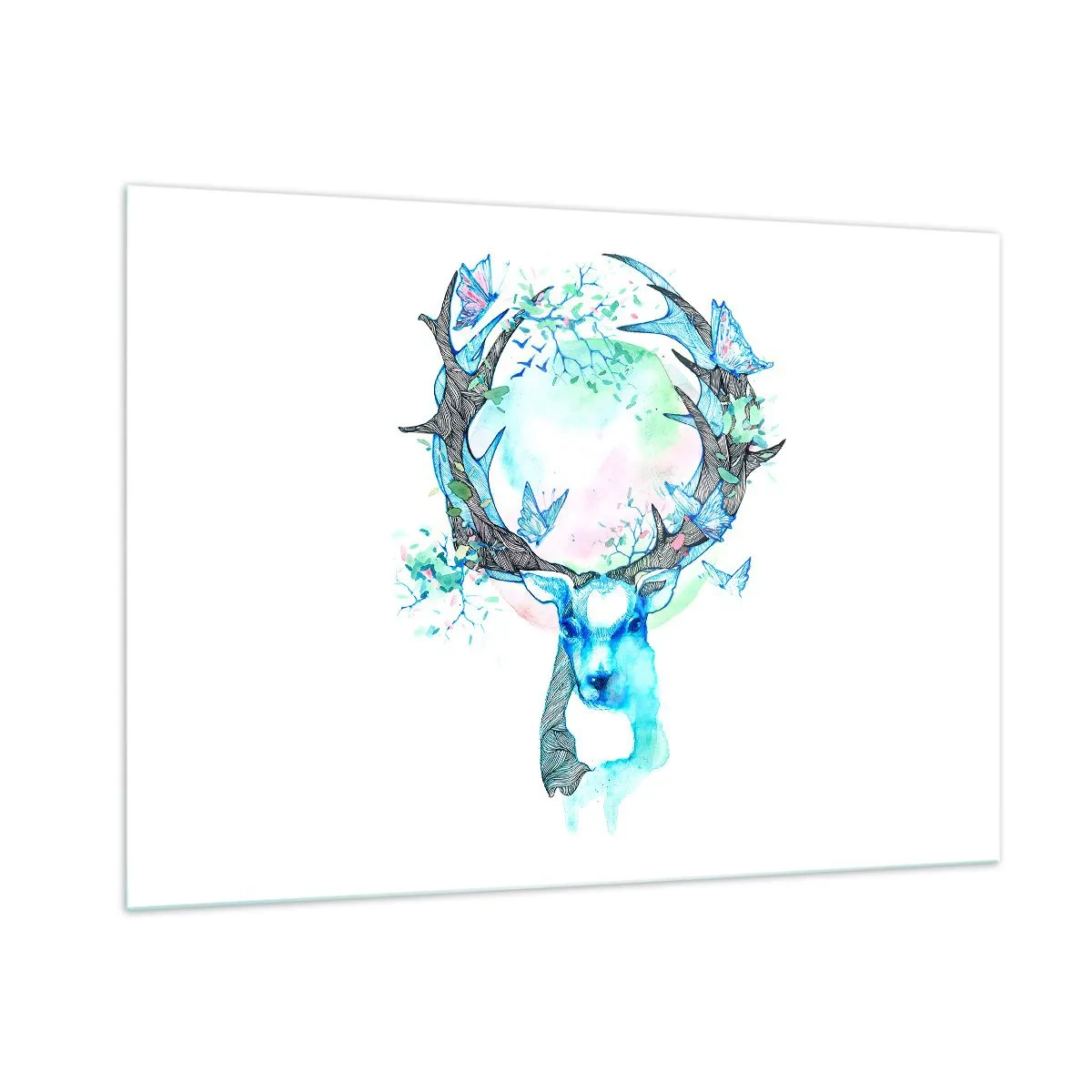Billede på glas - Naturens styrke og følsomhed - 100x70 cm