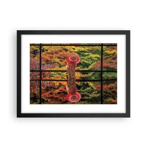 Plakat i sort ramme - I naturens tempel - 40x30 cm