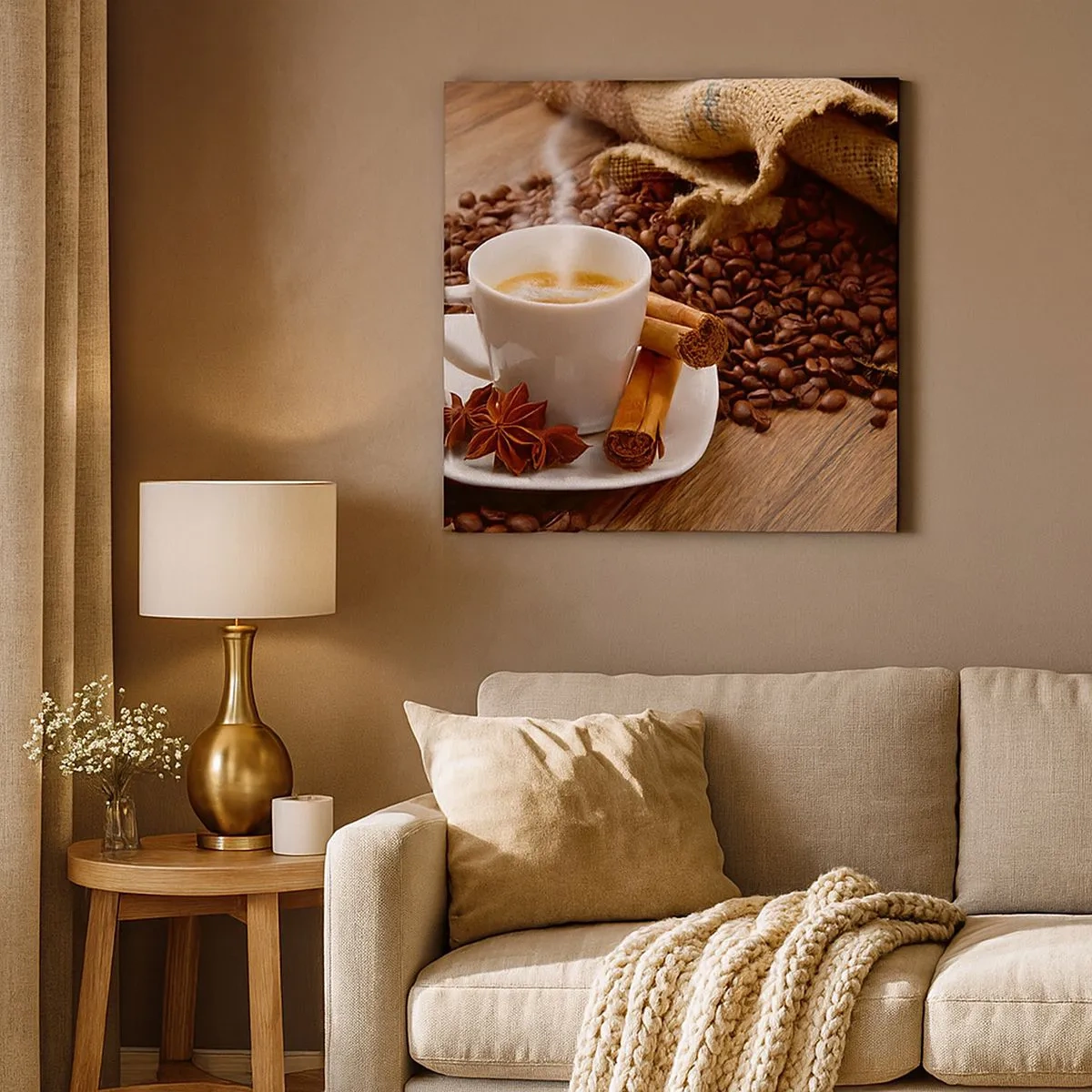 Lærredstryk - Billede på lærred - Krydret smag og aroma - 30x30 cm