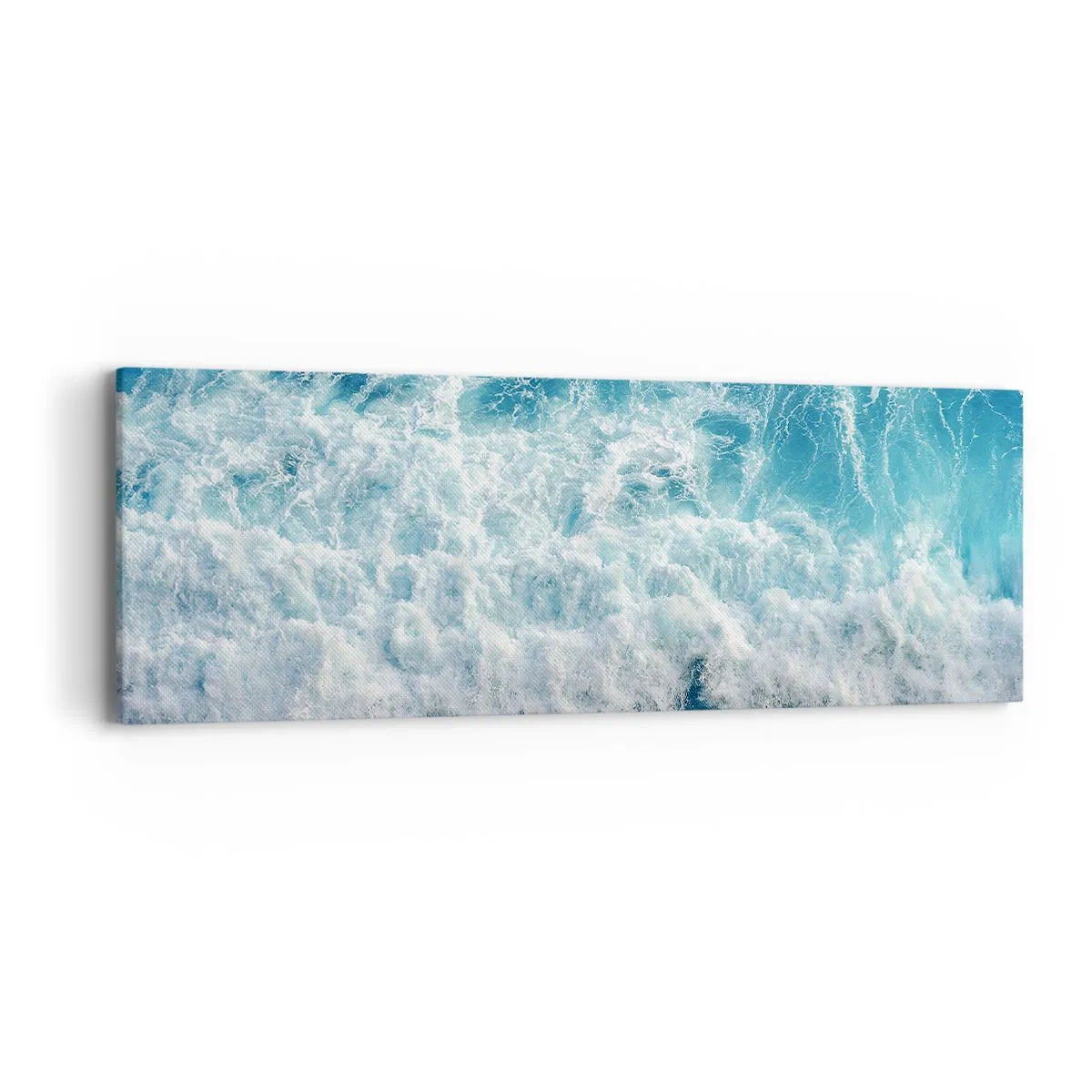 Lærredstryk - Billede på lærred - Glædeligt og i spring - 90x30 cm