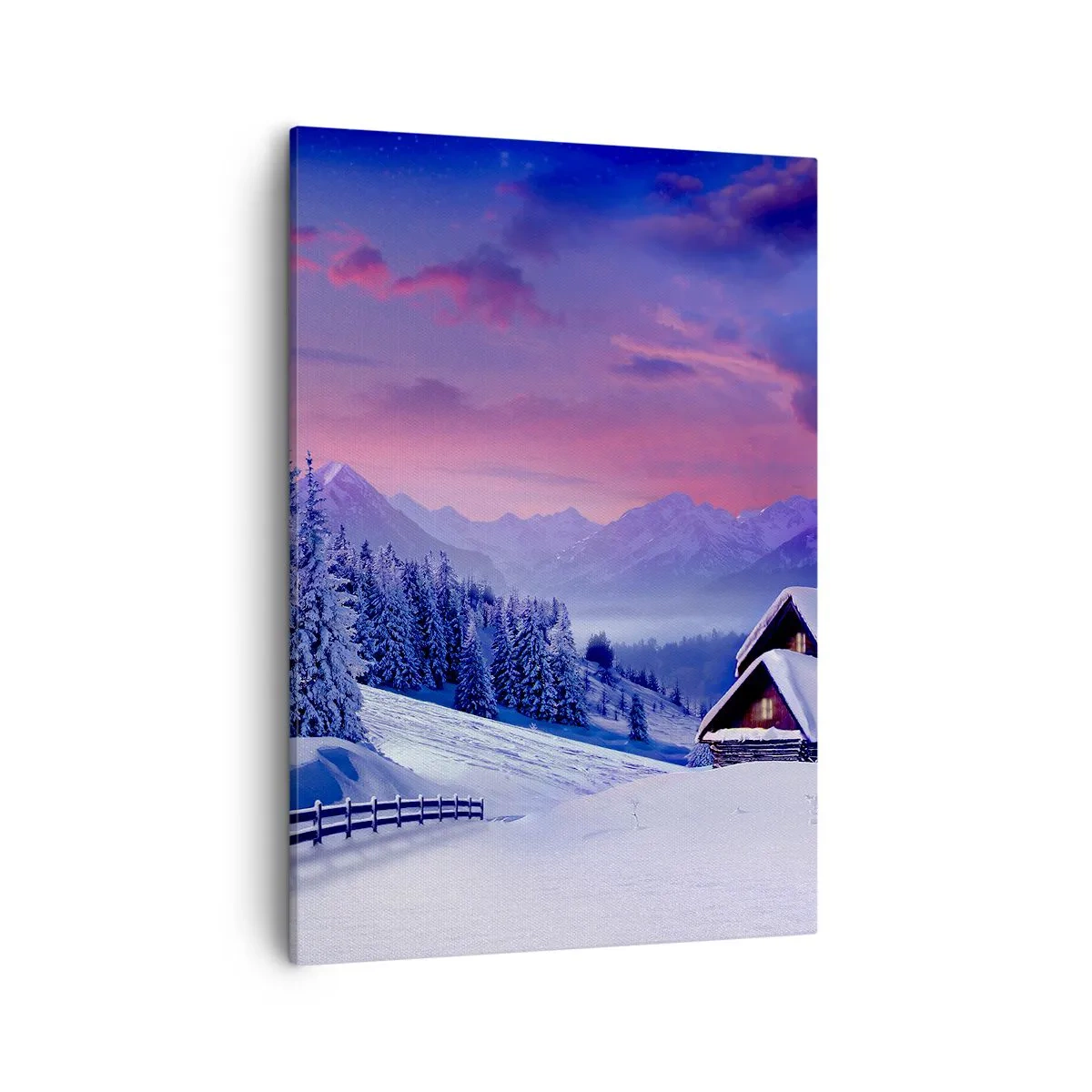 Lærredstryk - Billede på lærred - Stille nat - 50x70 cm