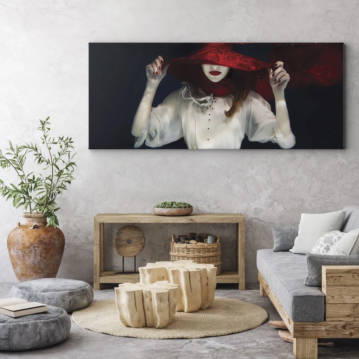Lærredstryk - Billede på lærred - Vidunderkvinden - 100x40 cm