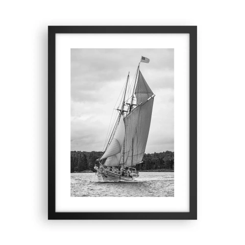 Plakat i sort ramme - Brødre af vinden - 30x40 cm