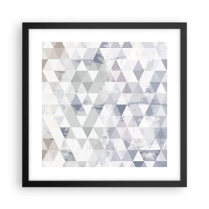 Plakat i sort ramme - I takt på tre - 40x40 cm