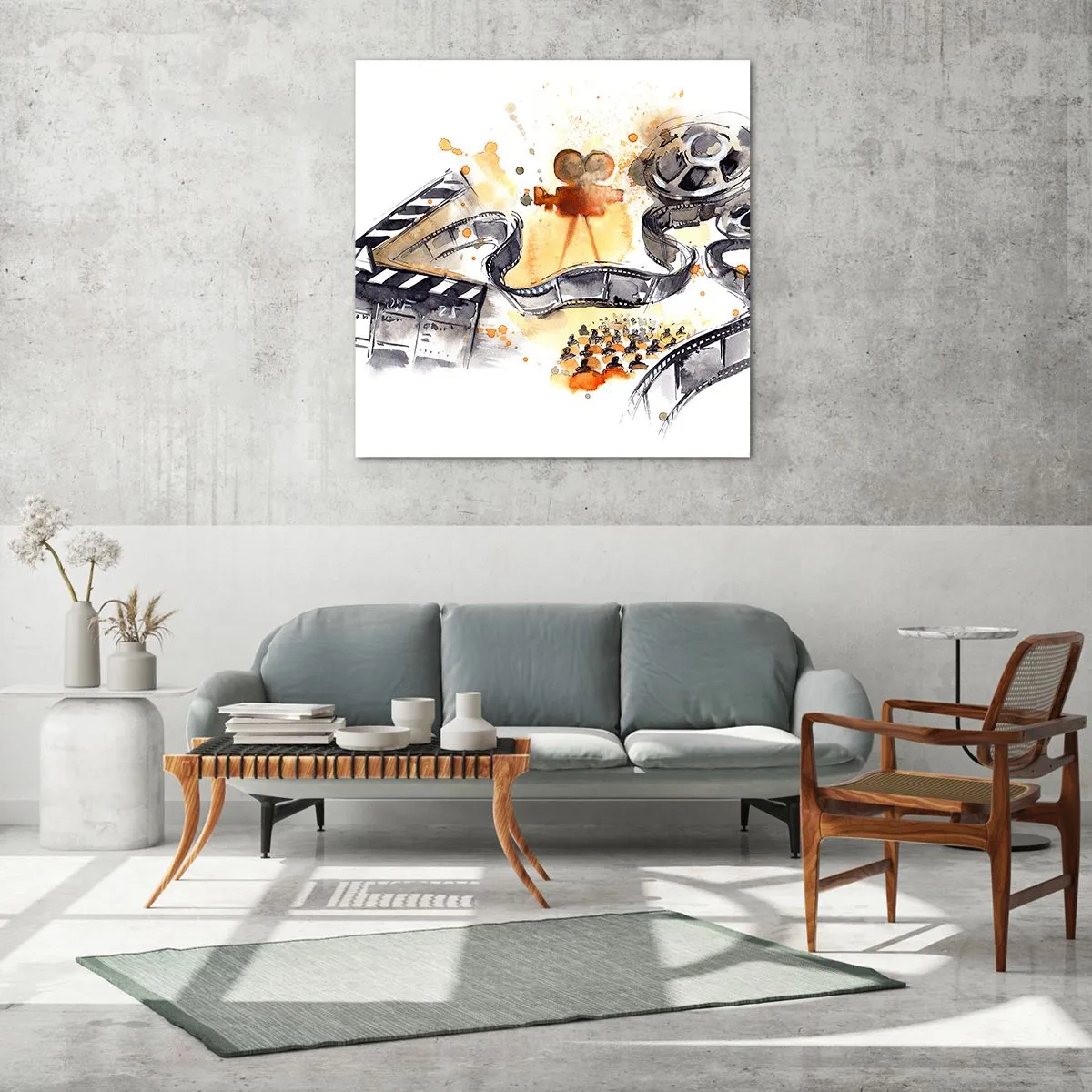 Billede på glas - I drømmeland - 70x70 cm