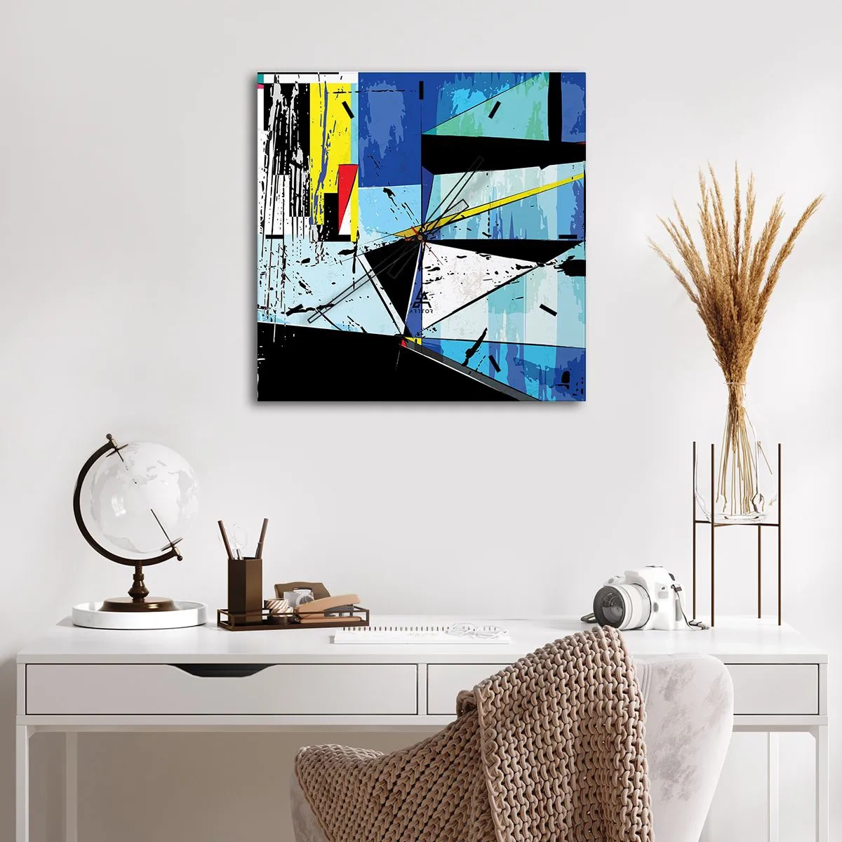 Vægur, Uret - At se verden fra en ny vinkel... - 40x40 cm