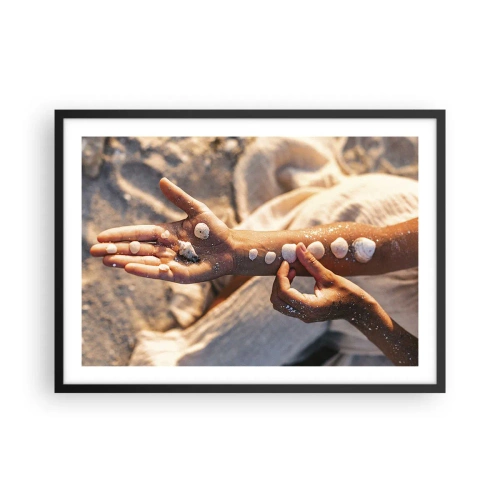 Plakat i sort ramme - Skønhed inden for rækkevidde - 70x50 cm