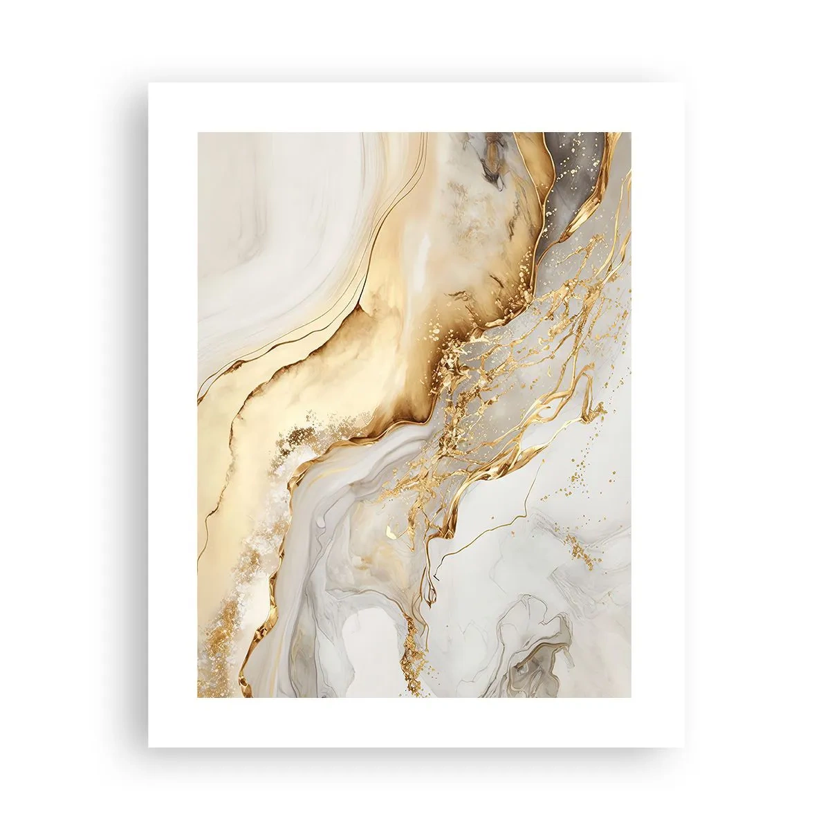 Plakat - Abstraktion: skønhed og godhed - 40x50 cm