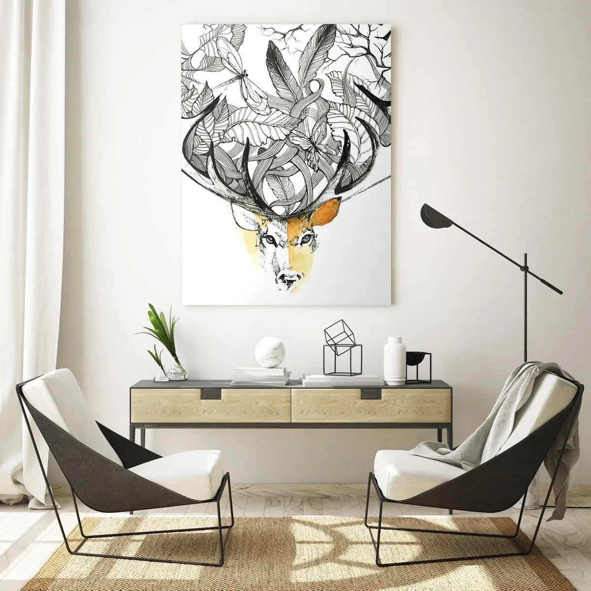Billede på glas - Horn af overflod - 70x100 cm