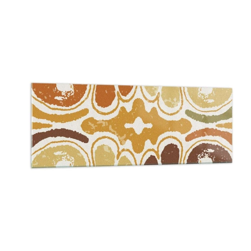 Billede på glas - Sentimental abstraktion - 140x50 cm