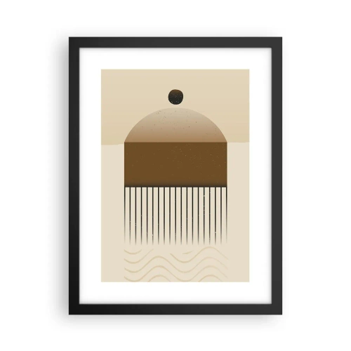 Plakat i sort ramme - Forskellige stater - 30x40 cm