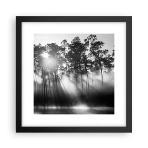 Plakat i sort ramme - Ustoppelig sol - 30x30 cm